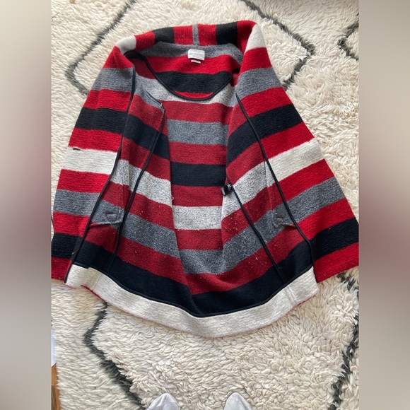 Striped Blanket Sweater Coat - Picture 3 of 9